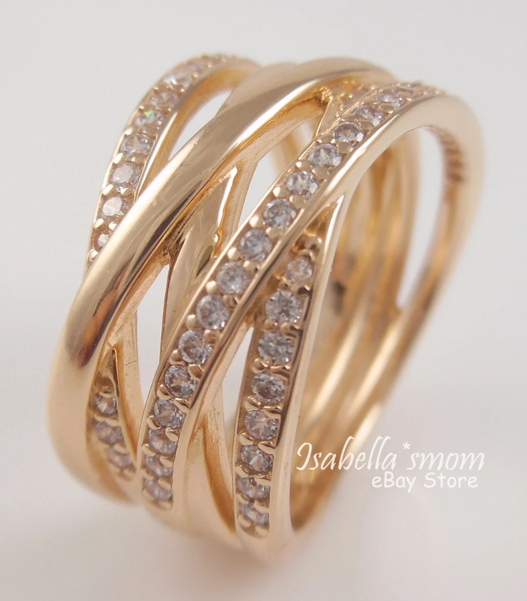 Pandora rose shop entwined ring