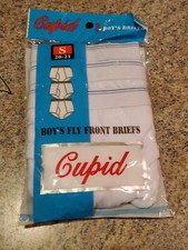 3 pieces BOYS White Briefs Breathable Cotton Underwear S Z8 