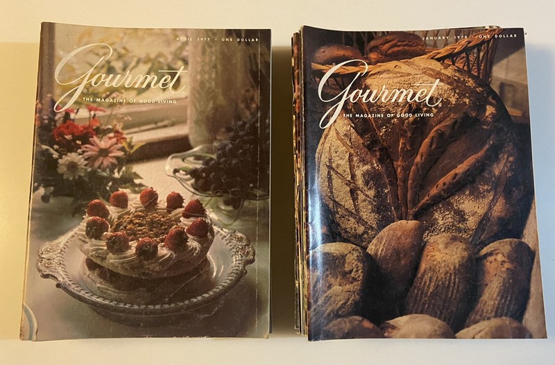 Gourmet The Magazine of Good Living Lot  of 19 vintage Issues 1970’s