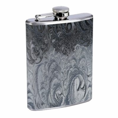 Abstract Background Em7 Flask 8oz Stainless Steel Hip Drinking Whiskey