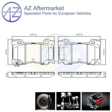 Adatto a Nissan 370Z Infiniti FX QX70 Q70 G Q50 Q60 AZ Set pastiglie freno anteriori