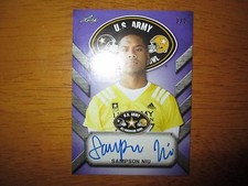 SAMPSON NIU Oregon 2017 Leaf Army All-American PURPLE Tour Autograph #1/1 AUTO