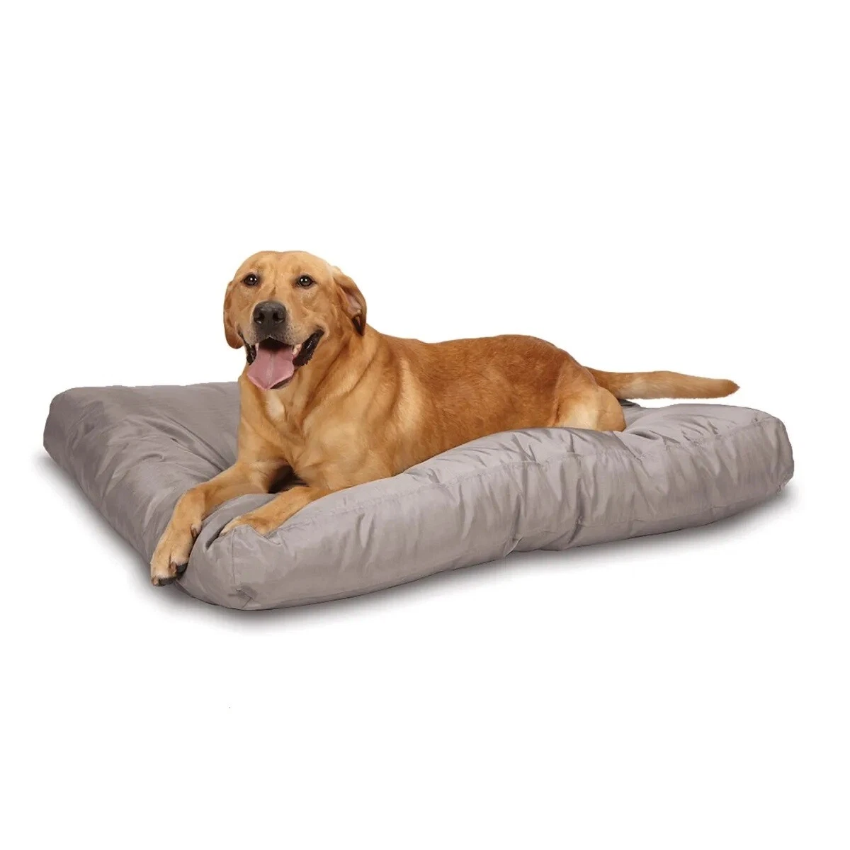 Tough Gray Dog Beds Durable Chew Resistant Strong Polyester Reinforced Ripstop