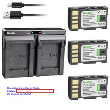 Kastar Battery Dual Charger for JVC BN-VF808 BN-VF808U  JVC GC-PX10 Camcorder