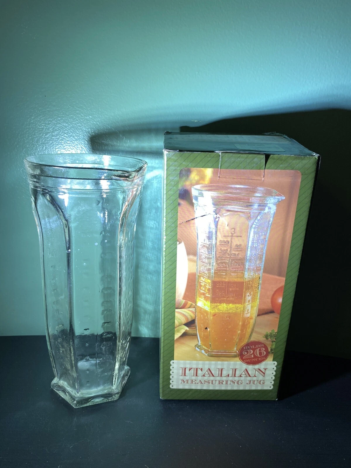 Vtg Measuring Cup Italian Glass Cups, Ounces & Milliliter NIB Cook Barware
Opens in a new window or