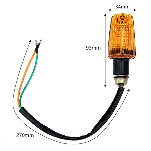 4 Stück 12V Motorrad Halogen Blinker Satz Getönt vorne hinten Roller Quad Moped - Picture 10 of 12
