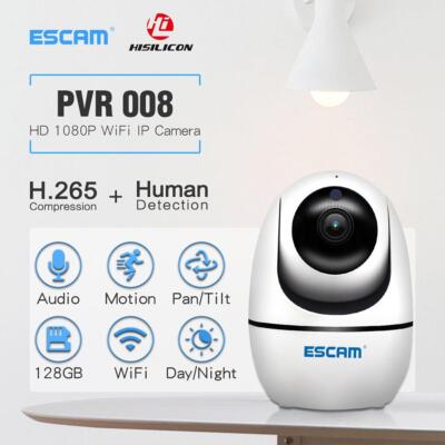 Motion Detection Alarm 1080P Pan/Tilt 2-Way Talk Smart WiFi IR indoor IP Camera