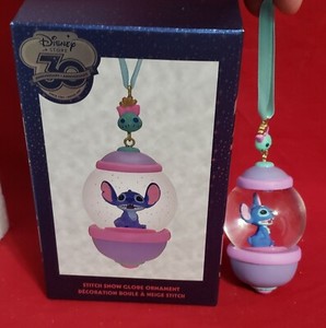 Disney Store 30th Anniversary Snowglobe Sketchbook Ornament Stitch Disney Store 30th Anniversary Snowglobe Sketchbook Ornament Stitch