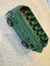 Autobús de colección Arcade 318 de hierro fundido verde de dos pisos juguete antiguo coleccionable