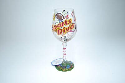 Lolita It Girl Love My Wine  Sports Diva  Hand Painted