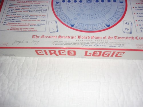 CIRCO LOGIC -Stratacon Games -Signature Edition Board Game Rare/Complete - Picture 4 of 11