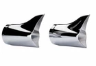 Genuine Indian Motorcycles - Fish Tail Exhaust Tips - Chrome 2879532-156