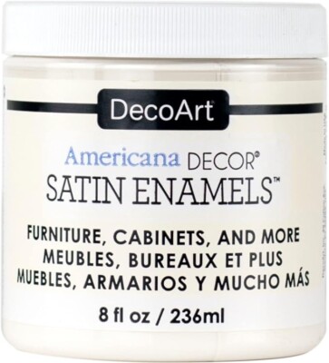 DecoArt Americana Decor, Satin Enamels, pure white, 236ml