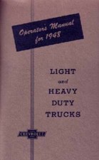 1948 Chevrolet Truck All Models Owners Manual