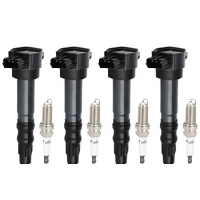 4x Ignition Coil set and Spark Plug Fits 2006-2012 Mitsubishi Eclipse 2.4L L4