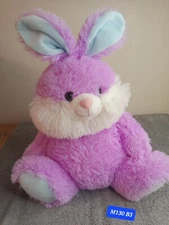 HUGFUN - 2021 - PINK VERY SOFT SITTING EASTER BUNNY RABBIT - 12 " Inc