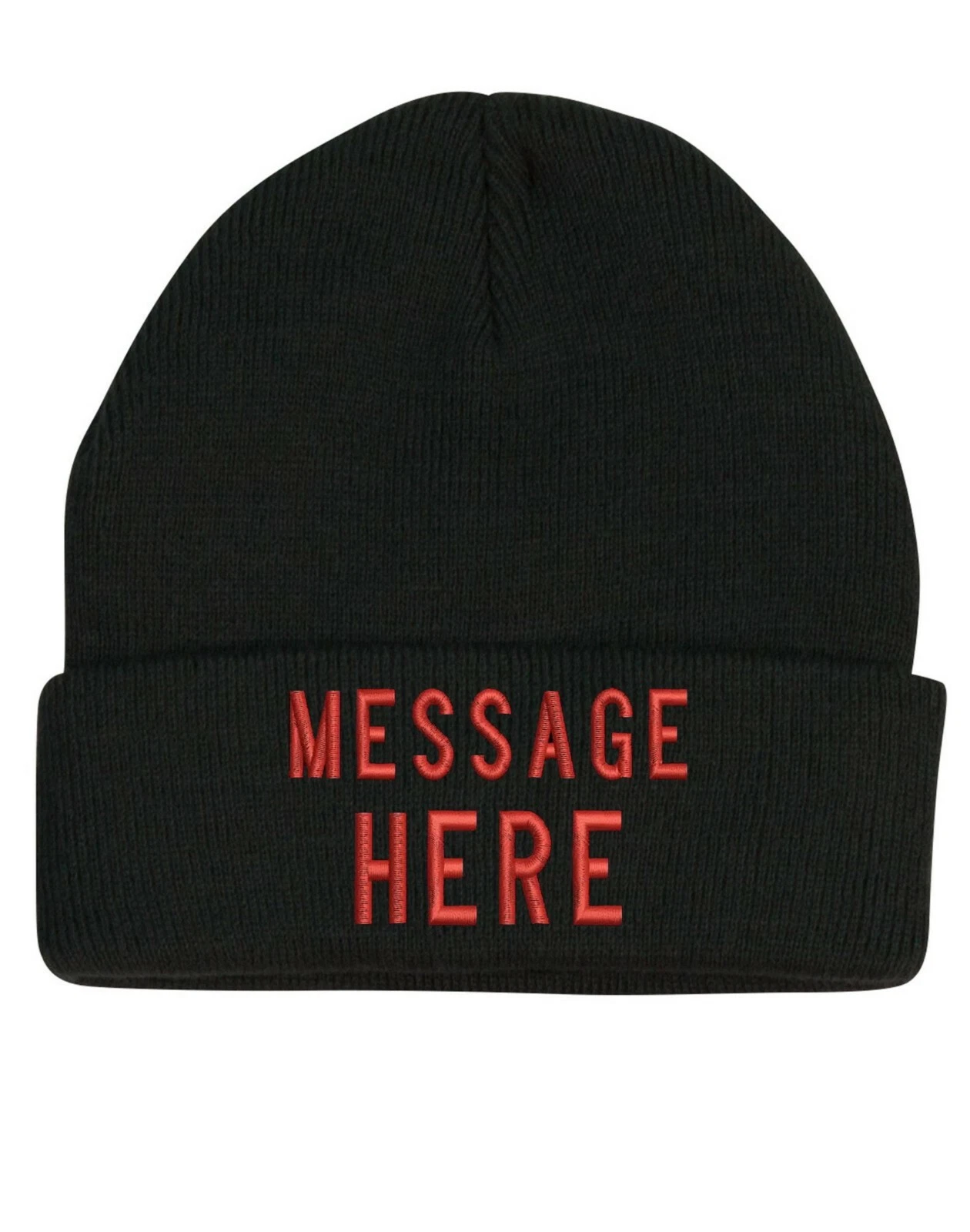 Custom Made Personalized Beanie Hat Embroidery Name or Message