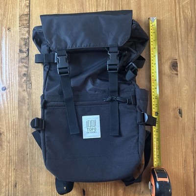 Topo Designs NEW Rover Pack Classic Black Backpack No Tags Hiking Schools Slim