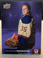 2024 Upper Deck PWHL Showcase PURPLE #8 Ann-Renee Desbiens Montreal / 300