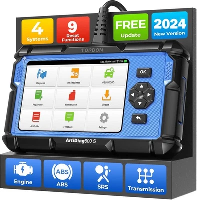 NUOVO! 9Services TOPDON AD600S auto OBD2 dispositivo diagnostico scanner CAN-FD Android 11.0