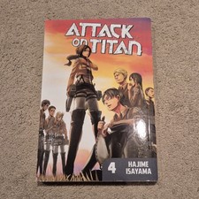 Attack on Titan Vol. 4 by Hajime Isayama - Paperback, Mint Condition