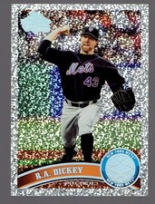 2011 Topps R.A. RA Dickey Diamond Anniversary Parallel Baseball Card