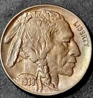 Full Horn High Grade 1938-D Denver Mint Buffalo Nickel