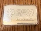 OPM 10 Troy Ounce .999 Fine Silver Bar