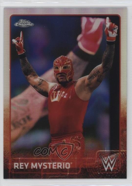 2015 Topps Chrome WWE Refractor Rey Mysterio #56 0qn