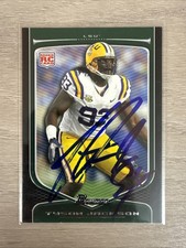 2009 Bowman Tyson Jackson Signed Autographed Rookie Card LSU Tigers Chiefs. rookie card picture