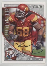 2009 Upper Deck Football Heroes Rookie Silver 176/199 Rey Maualuga #174 Auto z5i