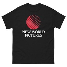 New World Pictures Black Graphic T Shirt Tee 
