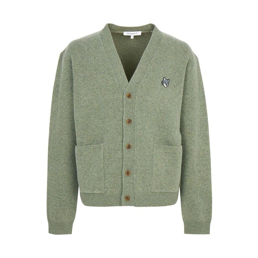 Maison Kitsune Men's Cardigan PM00510KT1180 P131 149123472 Maison Kitsune Men's Cardigan PM00510KT1180 P131 149123472