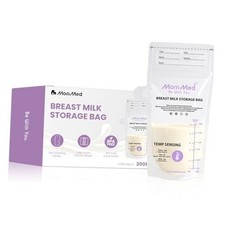 Breast Milk Storage Bags with Color-Changing Temperature Indicator - 200 Count