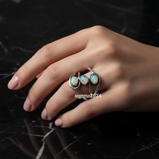 Welo Fire Opal Gemstone 925 Sterling Silver Ring Handmade Jewelry Ring For Gift