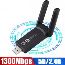 1300Mbps Dual Band 5G/2.4G USB 3.0 Wireless Wifi Lan Adapter Dongle With Antenna