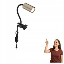 Robby 57911 km lampada da tavolo lampada a morsetto lampada da scrivania GU10 25W nero