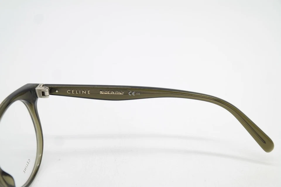 Occhiali CELINE CL 41349 Oliva Argento Ovale Montatura Nuova - Immagine 4 di 4