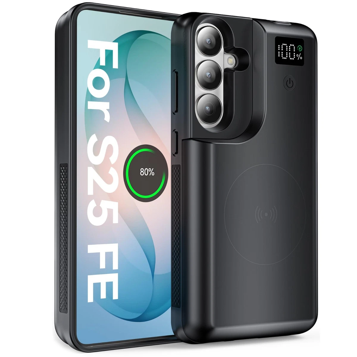 NEWDERY 10000mAh Battery Case for Galaxy S25 FE Portable Power