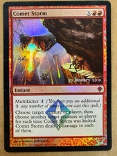 MTG 1x FOIL Comet Storm 76 Worldwake Prerelease PROMO Magic the Gathering x1 LP