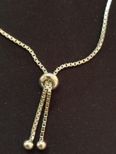 92 Silber Armkette silberfarben verstellbar m...