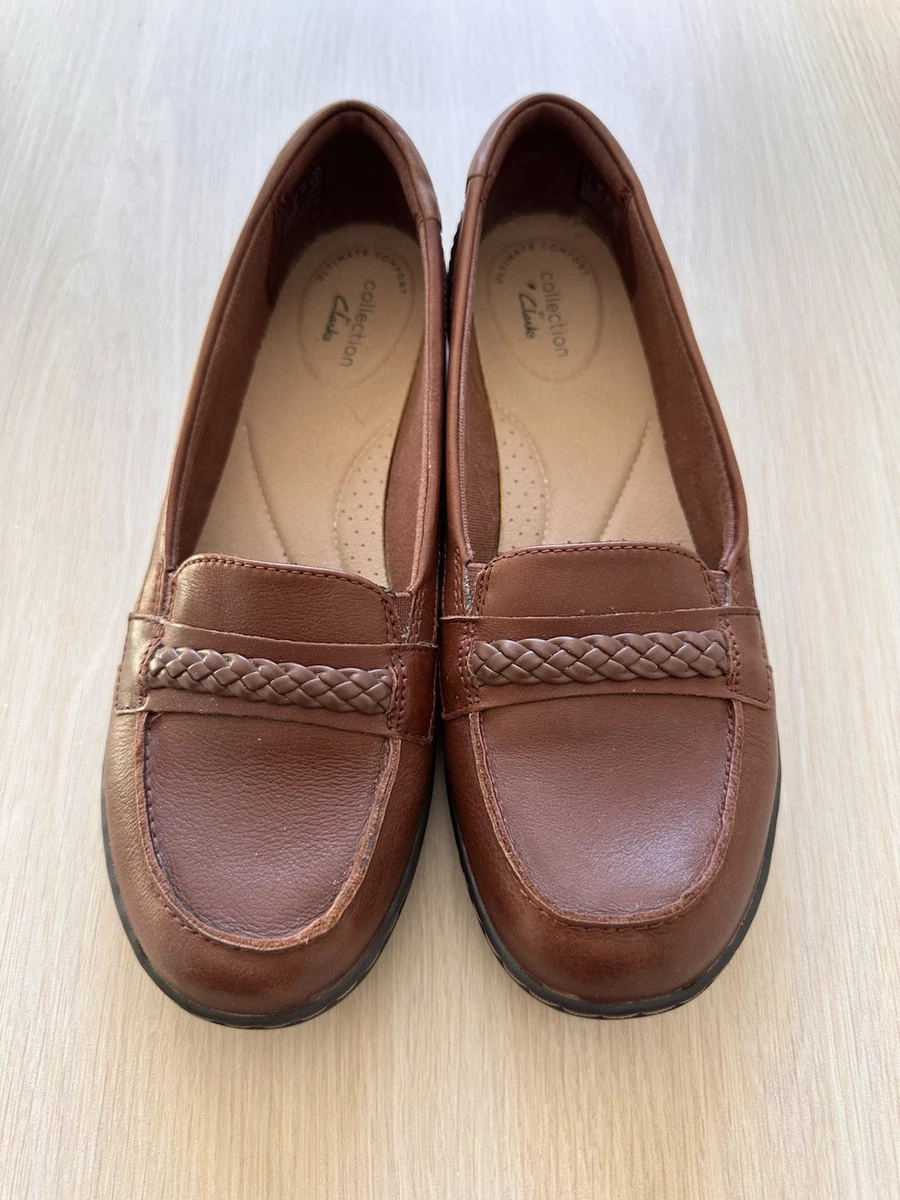 Clarks Mykah Joy, Tan leer, 6 UK, Lichtbruin, 39.5 EU