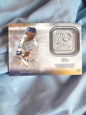 2021 Topps - Topps 70th Anniversary Manufactured Logo Patches Ken Griffey Jr...