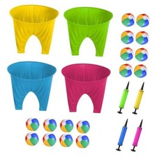 Granny Pants Outdoor Game Set, 4 Giant Pants with 16 Bouncy Balls  4 Pumps 
