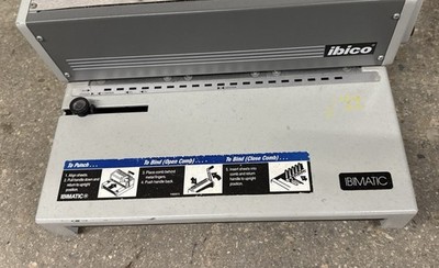 Heavy Duty Ibico Ibimatic Comb ,Punch & Binding Machine Book Binder  Mechanical