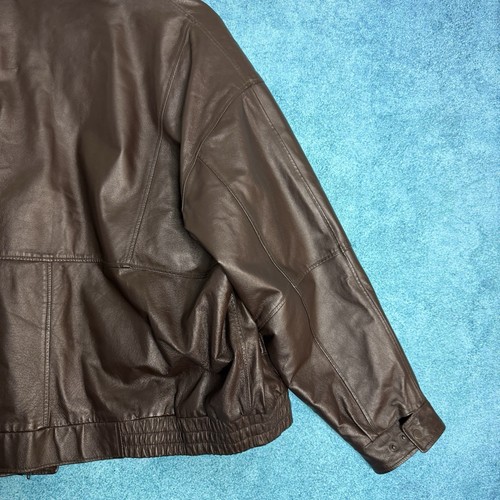 R&R Herren 4XLT Braun Lederjacke Vintage Klassisch 100% Leder Heavy Oversized - Bild 21 von 23