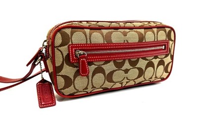 【レア】COACH 90sヴィンテージ アタッシュケース 4050 333 NICE COACH VTG 90'S RED LEATHER TRIM SMALL SWING MESSENGER CAMERA