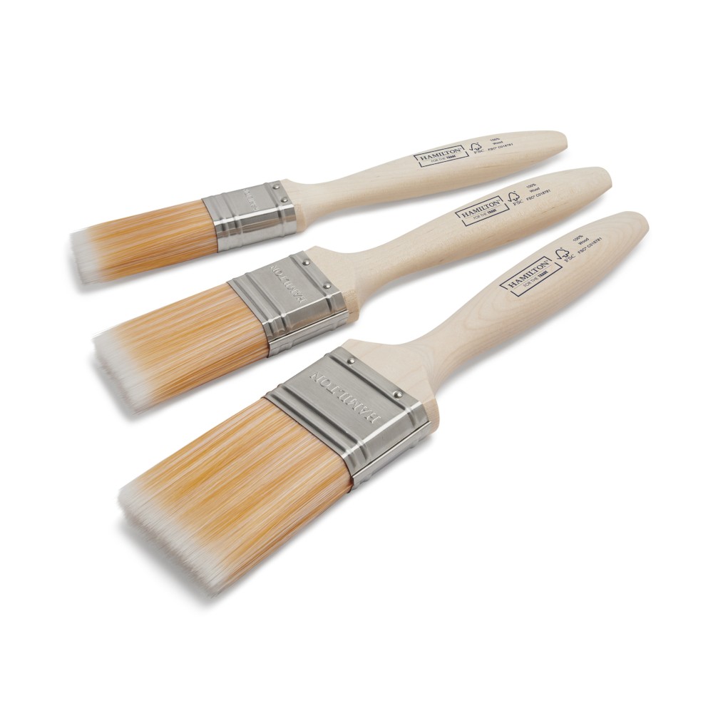 Hamilton For The Trade Fine Tip Flat Brushes - 3 Pack - Image 5