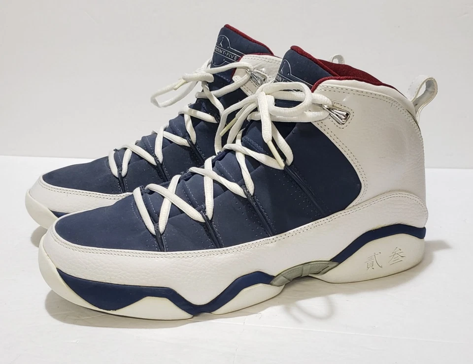 Air Jordan 9.5 Team Cinta Azul Medianoche Azul Marino Blanco Rojo Zapatillas Zapatos Para Hombre 10 Foto 2 de 4