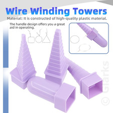 8Pcs Wire Looping Tool Set Including Wire Looping Mandrel, 6 in 1 Bail Making Pl